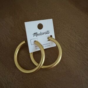 Madewell gold hoop earrings